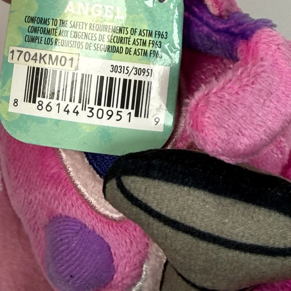 NWT Disney Lilo & Stitch Angel Pink Plush Small Stuffed Animal Just Play Barbell